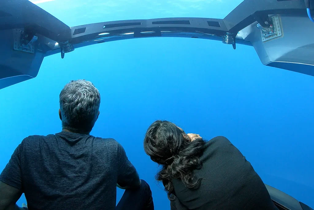 Complimentary submarine dives