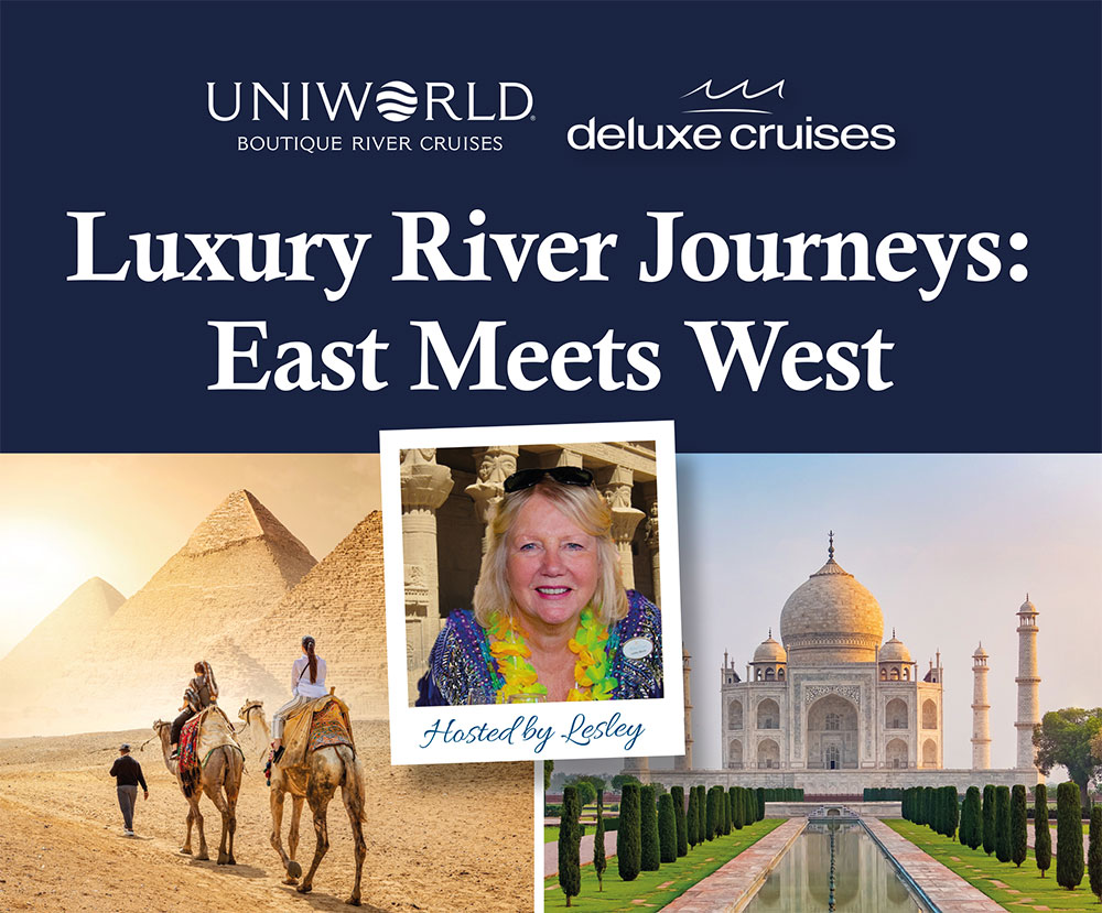 Experience the Magic of the Nile and the Majesty of the Ganges - hosted by Lesley