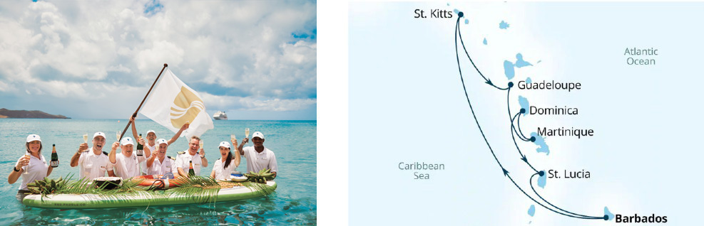 Sint Maarten to Barbados
Seabourn Ovation