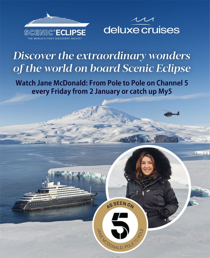 Watch Jane McDonald: From Pole to Pole on Channel 5 from Friday 2 January.