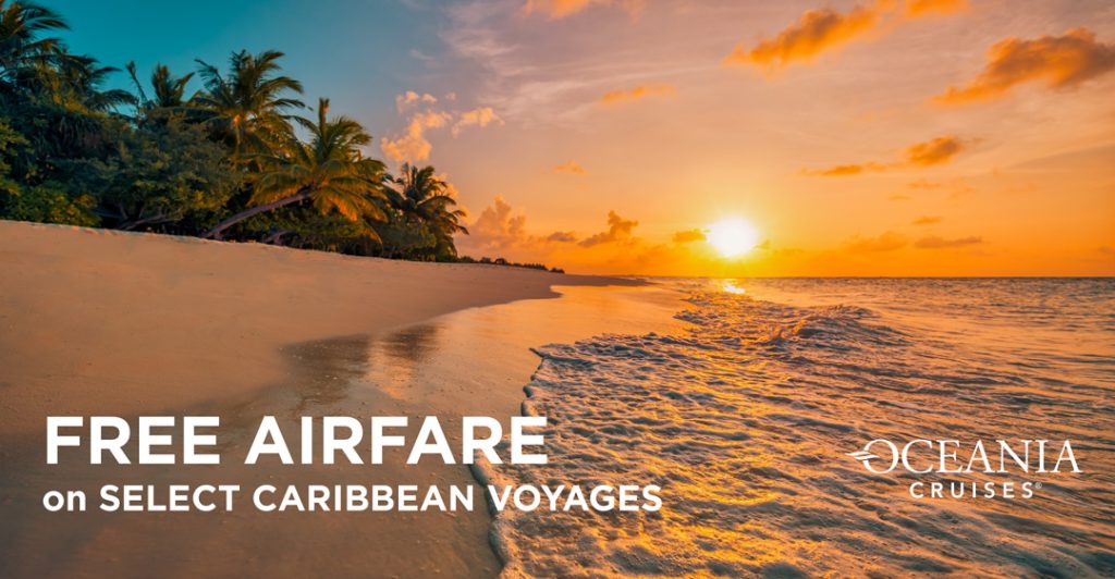 Enjoy complimentary airfare on select 2026-2027 Caribbean voyages