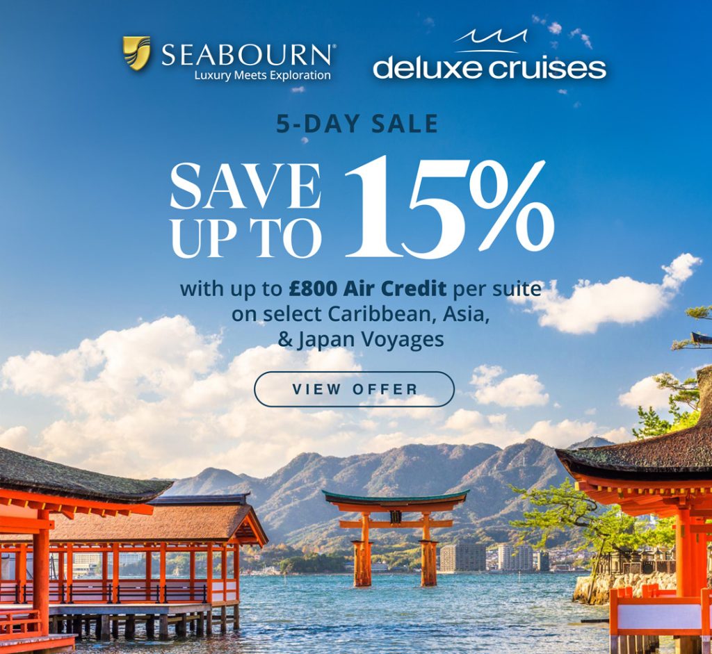 These offers are only valid for 5 days. Contact Deluxe Cruises today to secure your suite and savings.