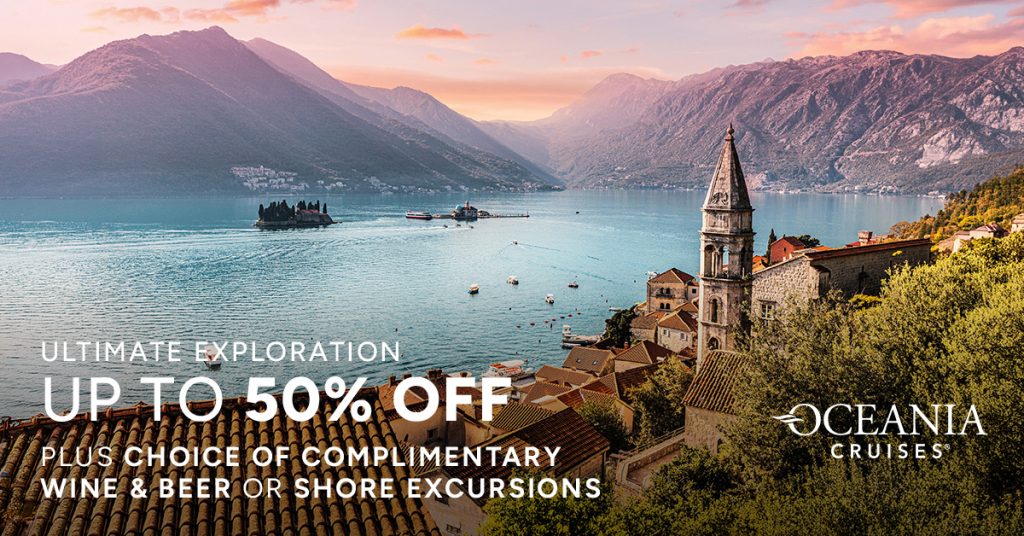 up to 50% off select sailings
