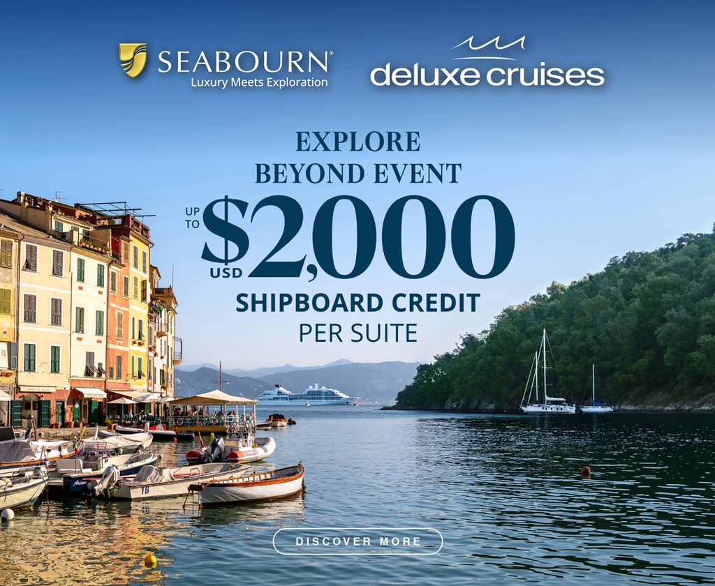 Enhance your voyage with up to $2,000 USD in shipboard credit on select sailings with Seabourn and Deluxe Cruises.